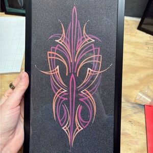 Hand Pinstriped Wall Art